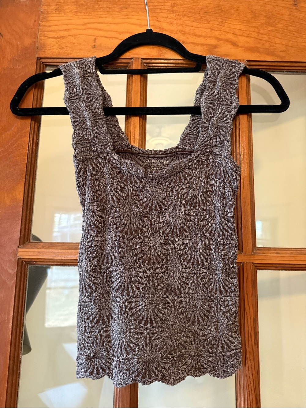 Free People Textured Knit Tank Top in Taupe - XS/S